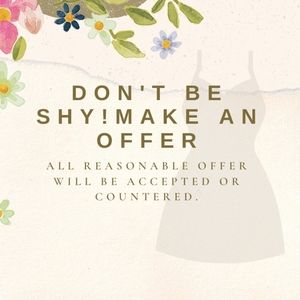 Offers are appreciated for the right price.